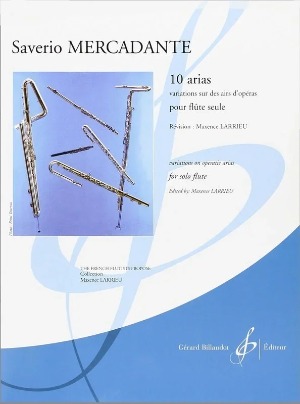 10 Arias Variations Sur Des Airs Doperas Solo Flute (Softcover Book)