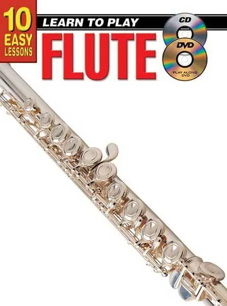 10 Easy Lessons Learn To Play Flute Book/CD/DVD Book