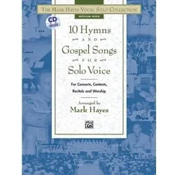 10 Hymns and Gospel Songs for Solo Voice – Medium High Book and CD