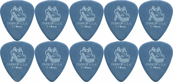10 x Dunlop Gator 1.14mm Blue Guitar Picks Free Post