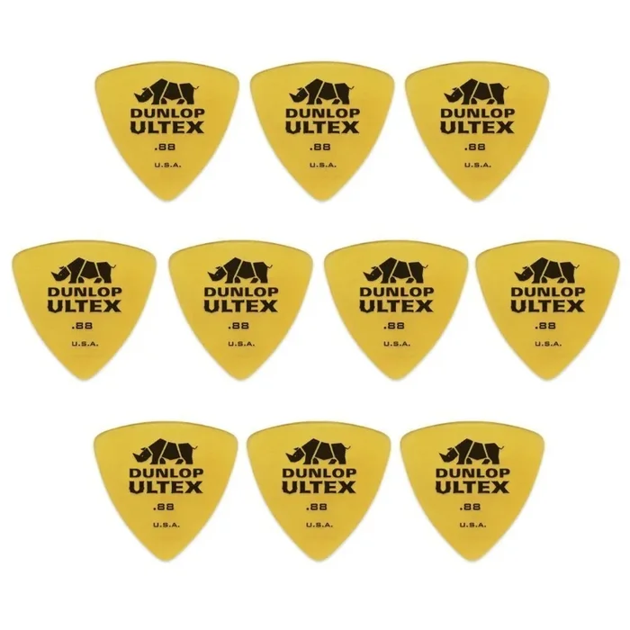 10 x Jim Dunlop Ultex Triangle 0.88MM Gauge Guitar Picks Plectrums, Bass