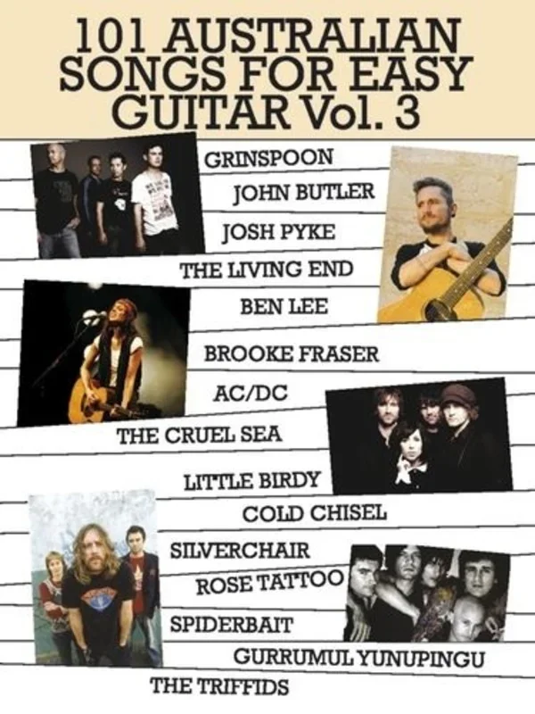 101 Australian Songs For Easy Guitar Vol 3 (Softcover Book)