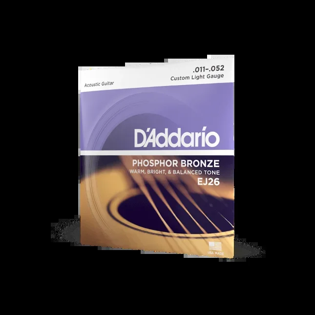 11-52 Custom Light, Phosphor Bronze Acoustic Guitar Strings