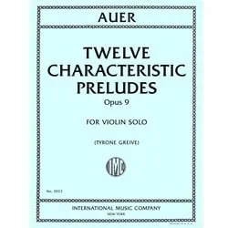 12 Characteristic Preludes, Op. 9 – Violin Study