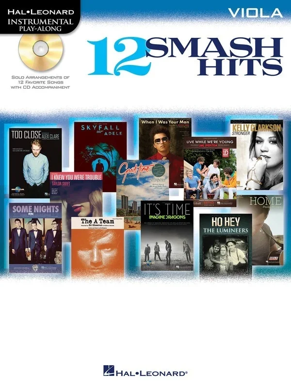 12 Smash Hits Book/CD Viola (Softcover Book/CD)
