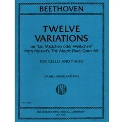 12 Variations on “Ein Madchen oder Weibchen” Op. 66 – Cello and Piano