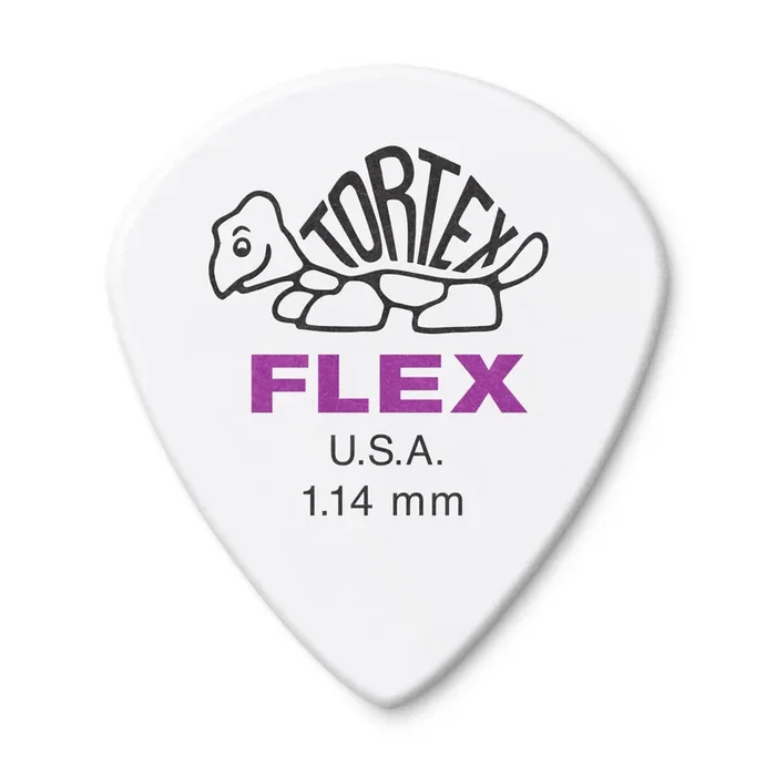 12 x Jim Dunlop Tortex Jazz III XL FLEX 1.14MM Gauge Guitar Picks 466R114