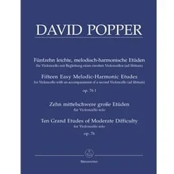 15 Easy Etudes and 10 Grand Etudes, Op. 76 – Cello Solo