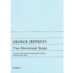 2 Devotional Songs – Bass Voice (or Bass-Baritone) and Keyboard