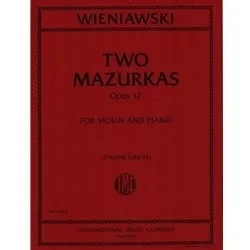 2 Mazurkas, Op. 12 – Violin and Piano