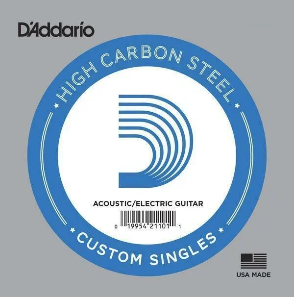 2 x D’Addario PL016 Single Plain Steel .016 Acoustic or Electric Guitar Strings