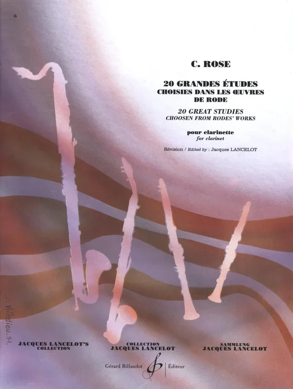20 grandes études chosen from Rode’s works