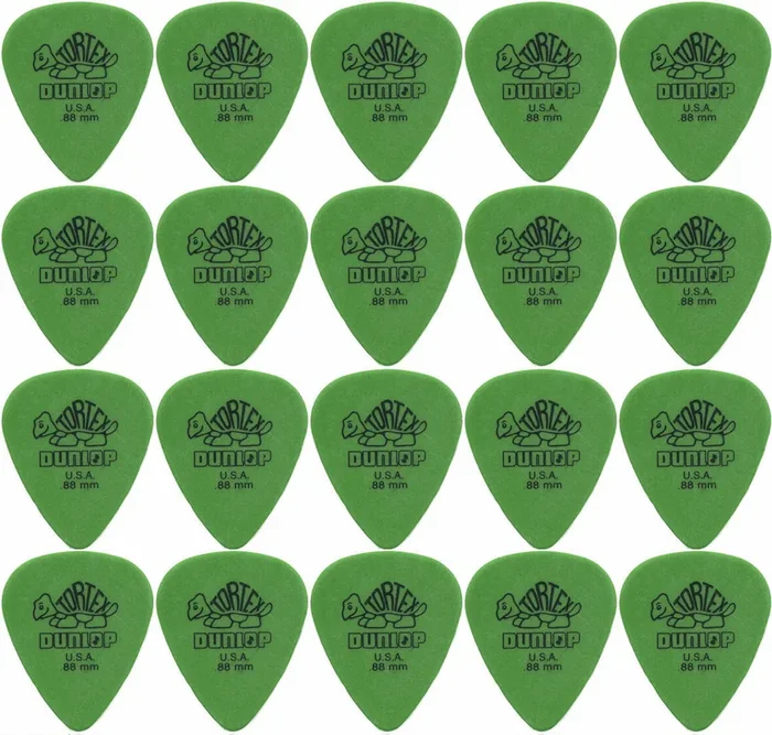 20 x Dunlop Tortex Standard 0.88mm Gauge Guitar Picks Free Post