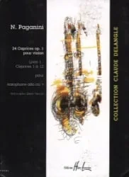 24 Caprices, Op. 1, Volume 1: Nos. 1-12 – Alto Sax Unaccompanied