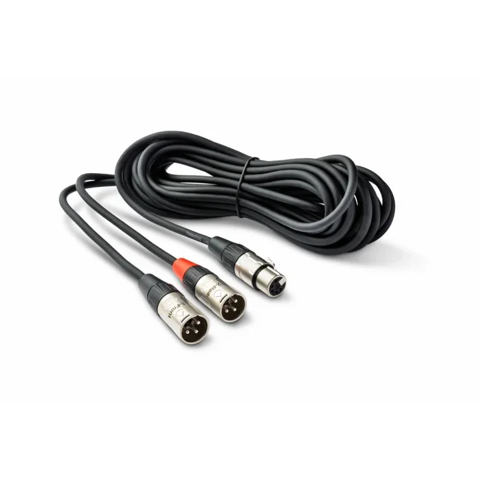 25′ Sphere Microphone Cable with 5-Pin XLRF and Dual 3-Pin XLRM Connectors, Compatible with Sphere LX & DLX