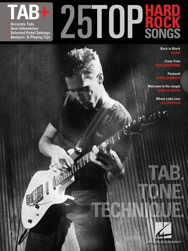 25 Top Hard Rock Songs – Tab. Tone. Technique.