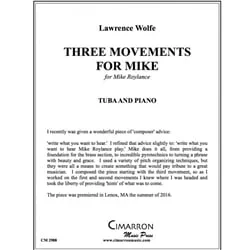 3 Movements for Mike – Tuba and Piano