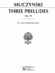 3 Preludes, Op. 18 – Flute Unaccompanied