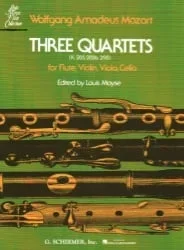 3 Quartets – Flute, Violin, Viola and Cello (Parts)