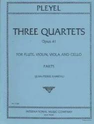 3 Quartets, Op. 41 – Flute, Violin, Viola and Cello (Parts)