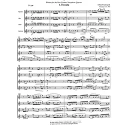 3 Short Pieces – Saxophone Quartet (SATB)