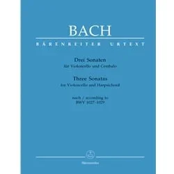 3 Sonatas, BWV 1027-1029 – Cello and Harpsichord