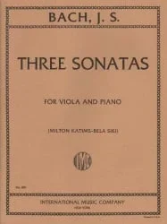 3 Sonatas, BWV 1027-29 – Viola and Piano