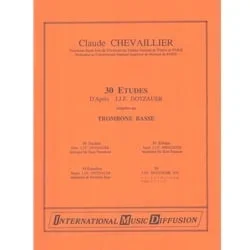30 Etudes from J.J.F. Dotzauer for Bass Trombone