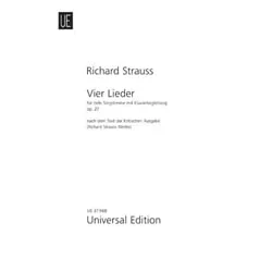 4 Lieder, Op. 27 – Low Voice and Piano