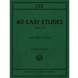 40 Easy Etudes, Op. 70 – Cello (with 2nd Cello)
