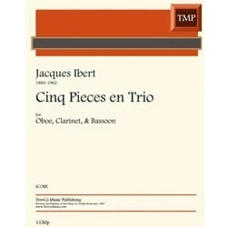 5 Pieces en Trio (Score Only) – Oboe, Clarinet, and Bassoon