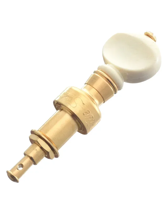 5-Star Gold Banjo Peg, Cream Button, Single Peg