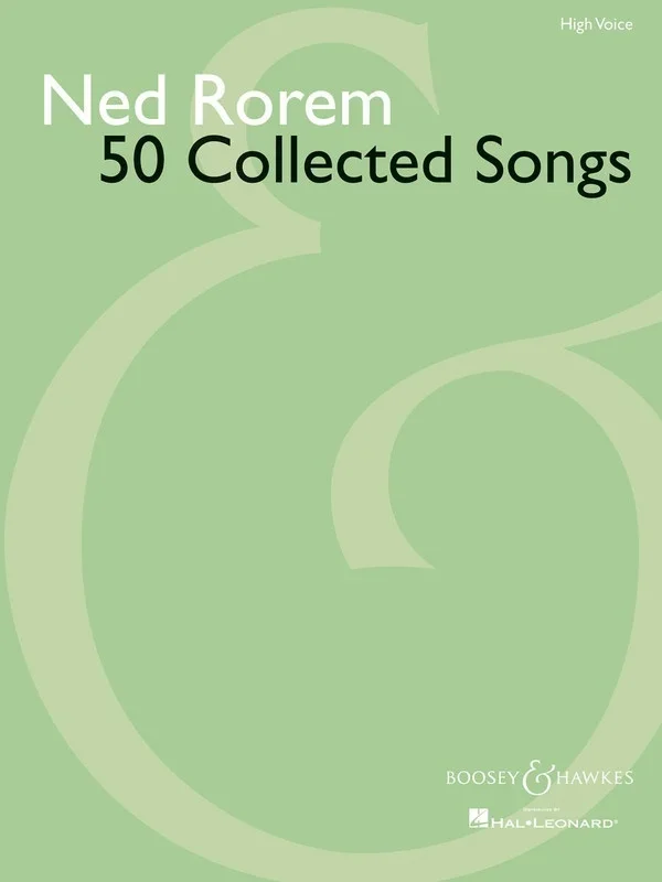 50 Collected Songs Of Ned Rorem PV High Voice