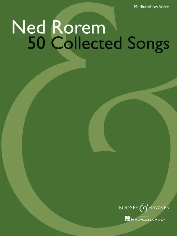 50 Collected Songs Of Ned Rorem PV Med Low Book