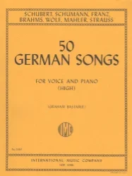 50 German Songs – High Voice and Piano