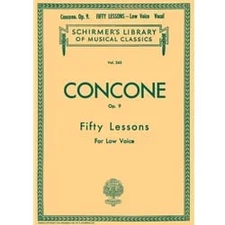 50 Lessons, Op. 9 – Low Voice
