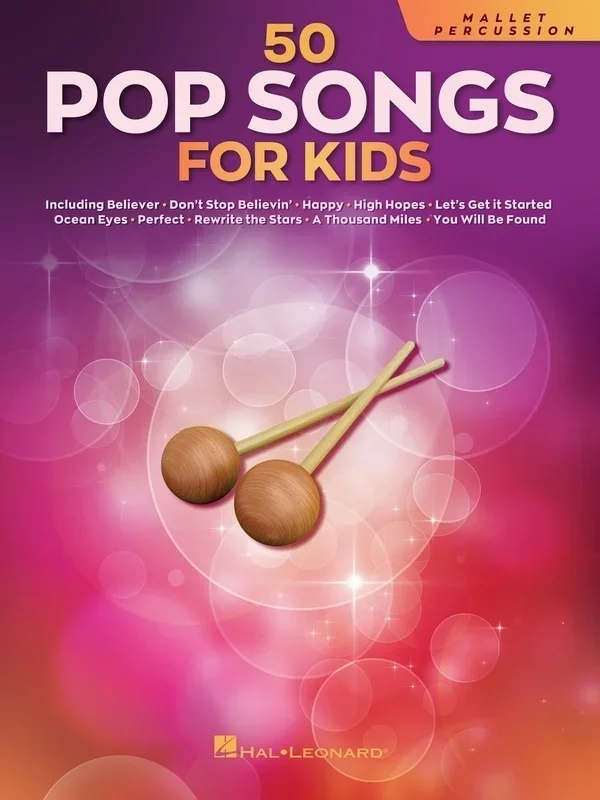 50 Pop Songs For Kids For Mallet Percussion