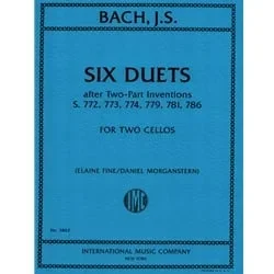 6 Duets after Two-Part Inventions, S. 772,773, 774, 779, 781, 786 – Cello Duet