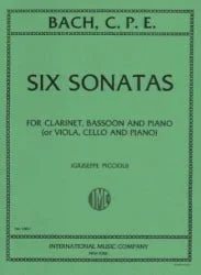 6 Sonatas – Clarinet (or Viola), Bassoon (or Cello), and Piano