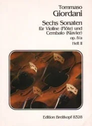 6 Sonatas, Op. 4a, Volume 2 – Violin (or Flute) and Piano