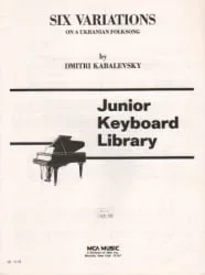 6 Variations on a Ukranian Folksong – Piano