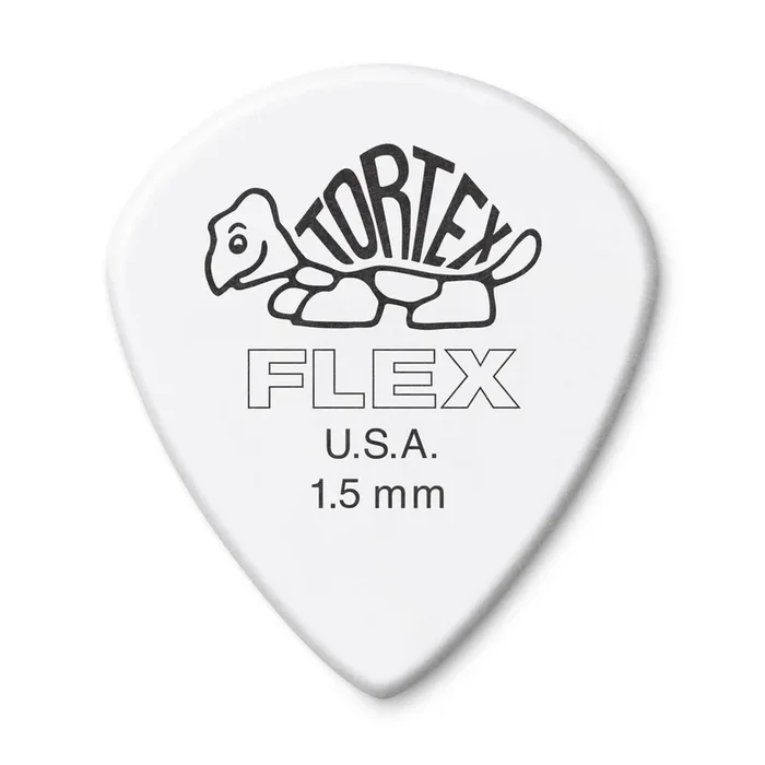 6 x Jim Dunlop Tortex Jazz III FLEX 1.50MM Gauge Guitar Picks 468R *NEW*