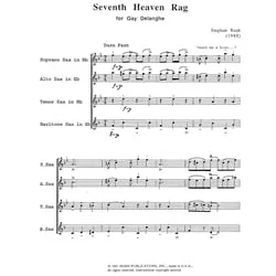 7th Heaven Rag – Saxophone Quartet (SATB)