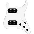 920D Custom HH Loaded Pickguard for Strat With Uncovered Cool Kids Humbuckers and S5W-HH Wiring Harness White