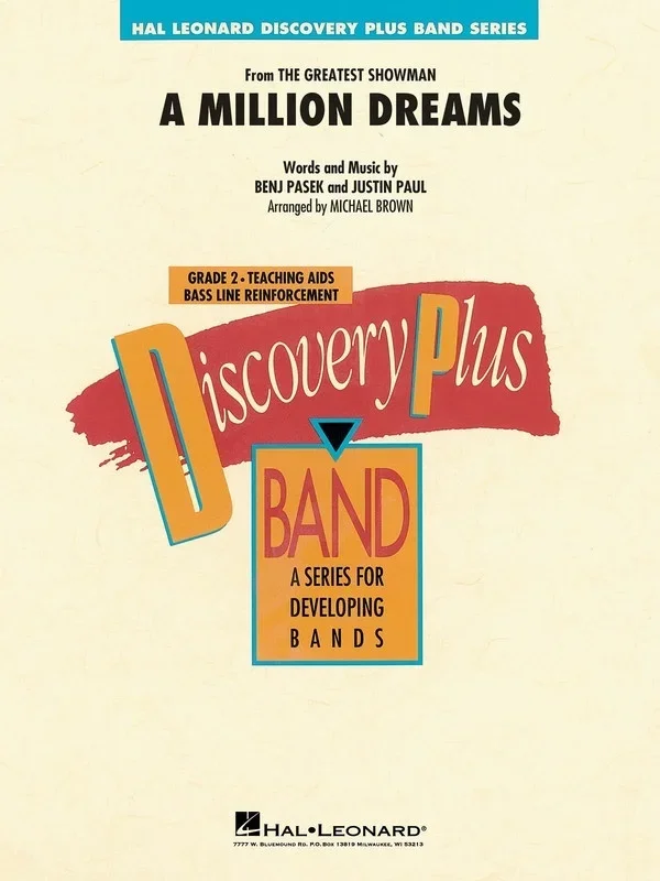 A Million Dreams (From The Greatest Showman) Concert Band 2 Score/Parts