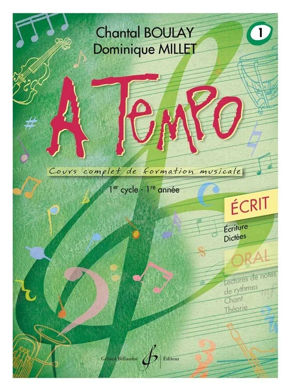 A Tempo (partie écrit) – Volume 1 (1st cycle, 1st year)
