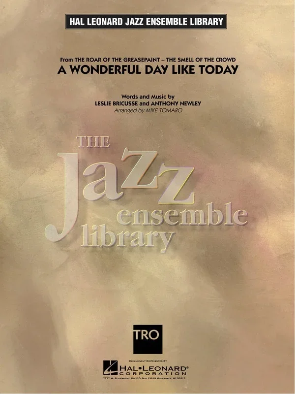 A Wonderful Day Like Today Jel4 (Music Score/Parts)