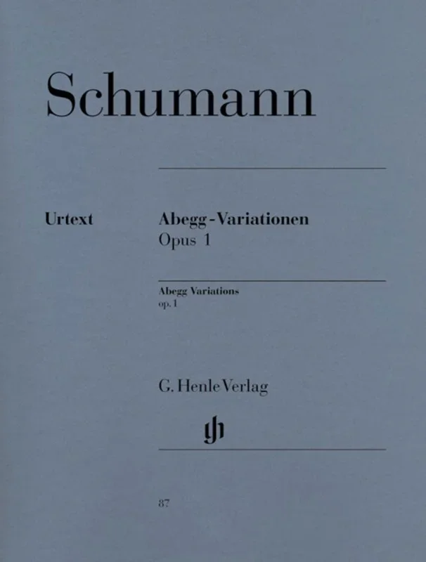 Abegg Variations Op 1 Urtext (Softcover Book)