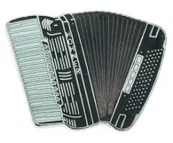 Accordion Pin – Black