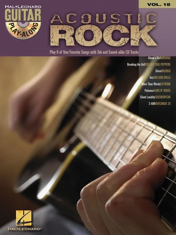 Acoustic Rock Guitar Play Along V18 Book/CD (Softcover Book/CD)